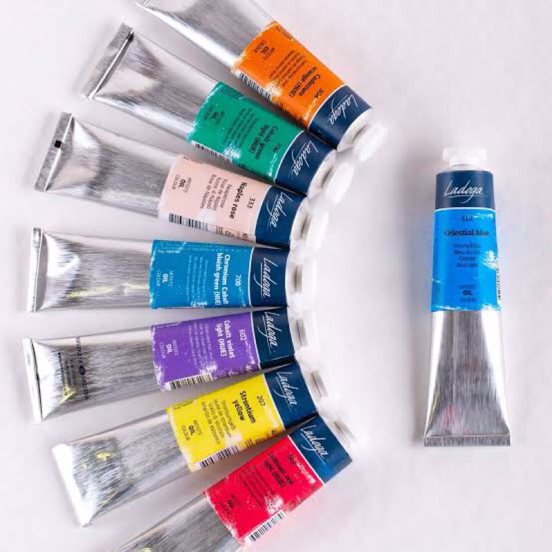 (2)สีน้ำมัน Ladoga® Professional Artist St.Petersburg 46 ml Russian แบรนด์รัสเซีย