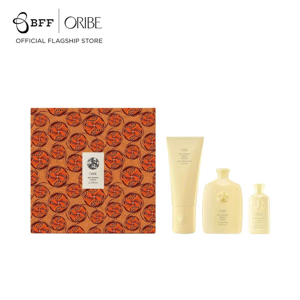 [Holiday Set 2024]  Oribe - Hair Alchemy Collection (เซ็ตของขวัญ, ลดผมขาดหลุดร่วง, ดูแลหนังศีรษะ)