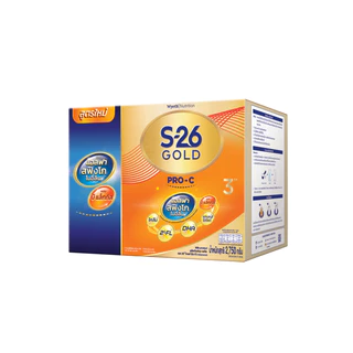 นมผง S-26 GOLD® Pro-C 3™ (2750g) นมผง เอส-26® โกลด์ โปร-ซี 3 ผสมแอลฟา สฟิงโกไมอีลิน สูตร 3 (2750 กรัม)