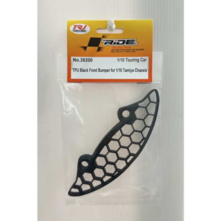 RJ RIDE 38200 TPU BLACK FRONT BUMPER for 1/10 TAMIYA CHASSIS