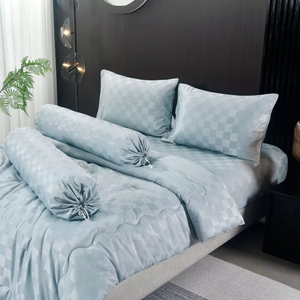 ZENTIA ชุดผ้าปูพร้อมผ้านวม ผ้าSoftex Satin พรีเมี่ยม thumbnail 8