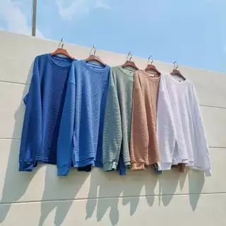 Popcorn Bigmood Long Sleeve เสื้อแขนยาวไซส์ใหญ่ อก42"-68"