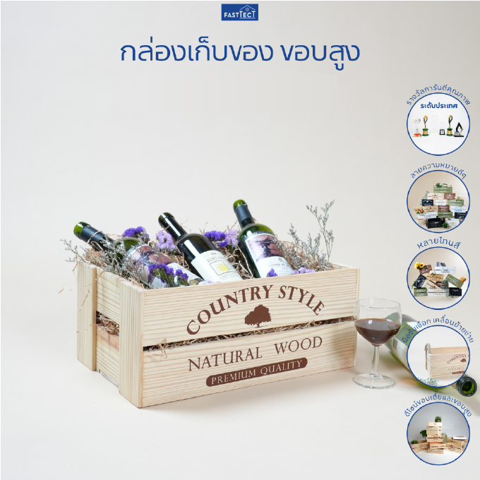 FASTTECT กล่องเก็บของ ขอบสูง - เก็บของได้ พร้อมคำความหมายดีๆ