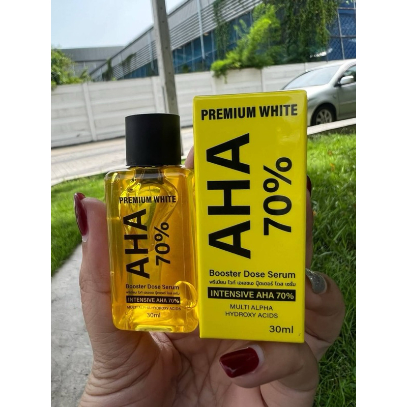 AHA 70%Booster Dose Serum เอเฮชเอ บูสเตอร์ โดส เซรั่ม 70% 30ml (มีกล่อง)