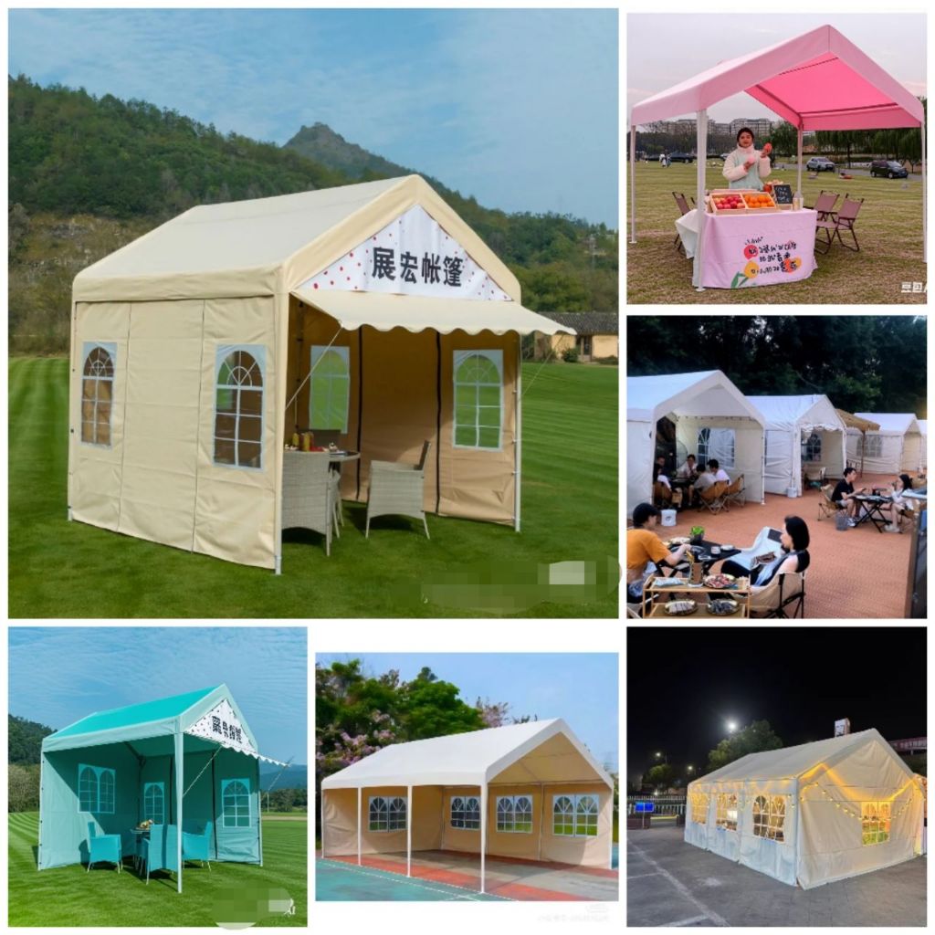 ❤️ทนทานเป็นเวลา 10 ปี❤️เต้นท์ขายของ เต็นท์พับได้2x2 3x3 3x2M 1800Dผ้าหนา เต็นท์ตั้งแคมป์ เต็นท์ตลาดกลางคืน เต๊นจอดรถยนต์