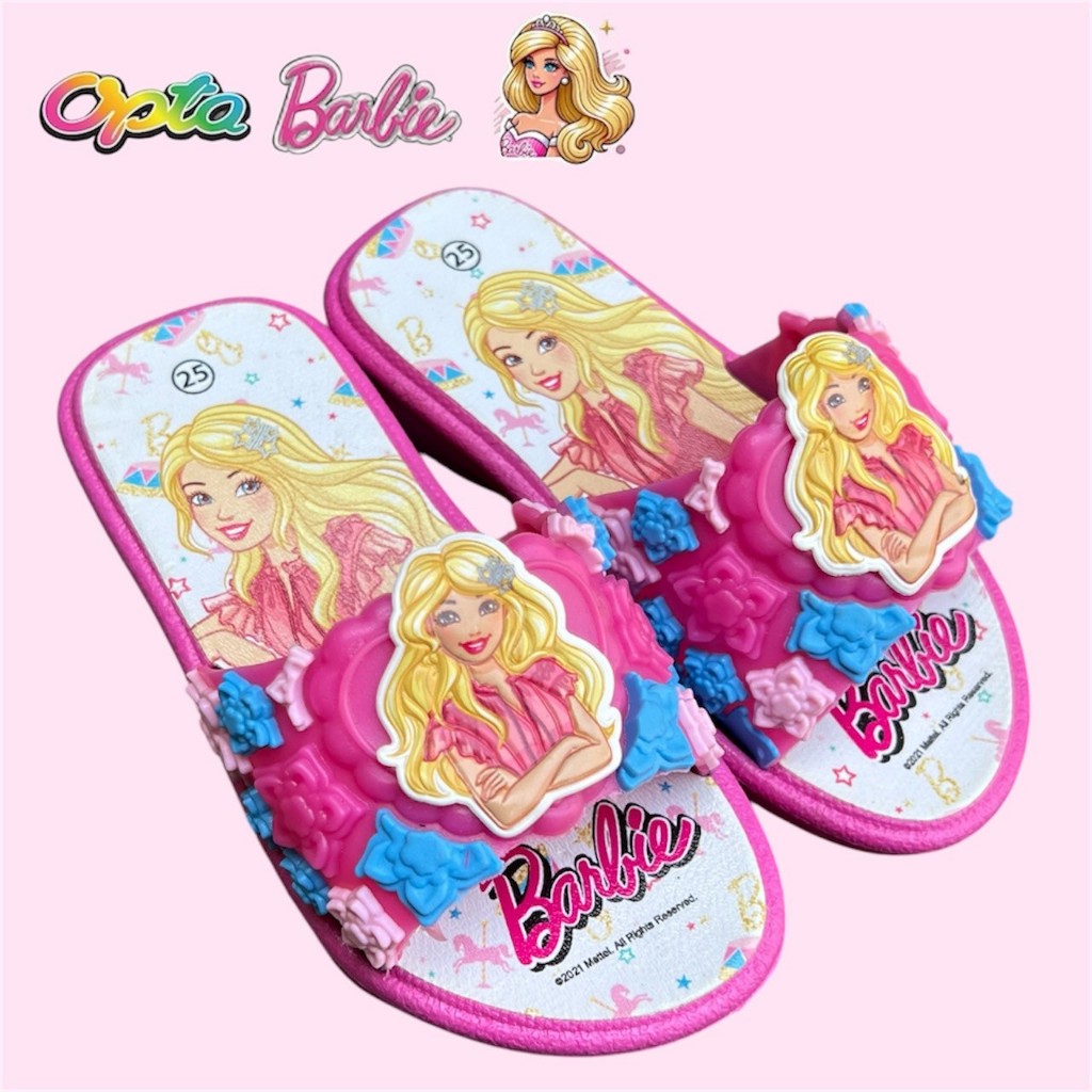 OPTA รองเท้าแตะเด็ก บาร์บี้ ลิขสิทธิ์แท้100% ใส่สบาย มีพร้อมส่งจัดส่งทุกวัน