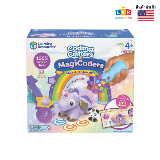[อายุ 4+] ชุดเรียนรู้โค้ดดิ้งม้าน้อยยูนิคอร์น (Coding Critters : MagiCoders Skye) [Learning Resources]