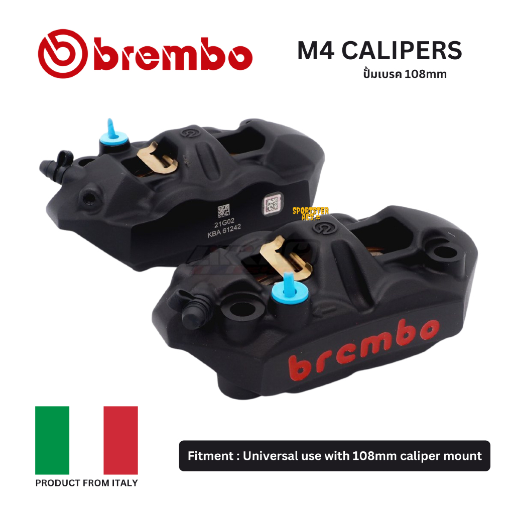 Brembo - M4 Calipers 108mm ปั้มเบรค 108mm Harley