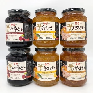 🍊 Honey Citron Tea 🍊 580g ชาส้มยูสุเกาหลีแท้ ผสมน้ำผึ้ง วิตามินซีสูง นำเข้าจากเกาหลี 꽃샘 유자차