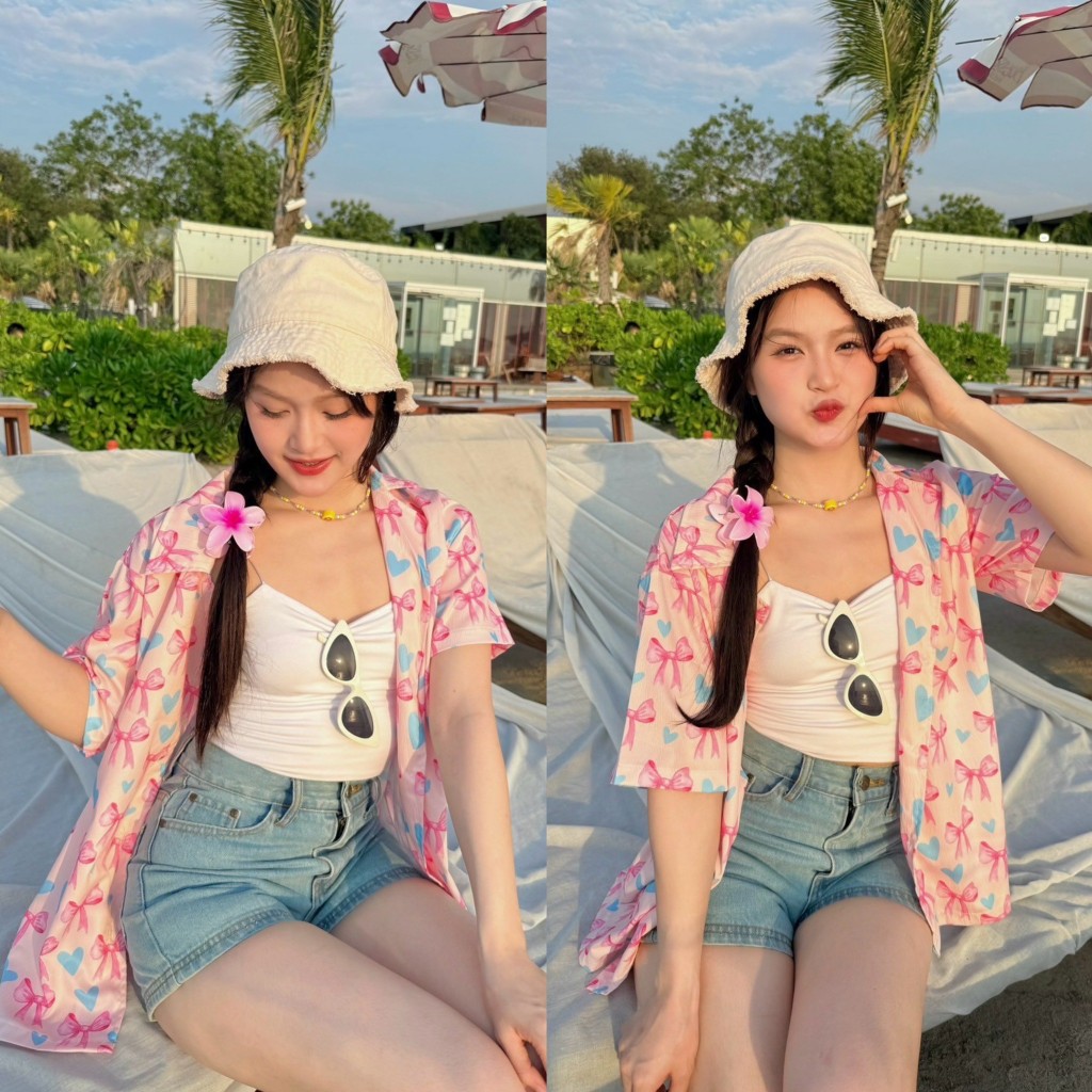 ⚡️[พร้อมส่ง] เสื้อฮาวาย เสื้อสงกรานต์ ตัวยาว พิมพ์ลาย #FF11 - รูปที่ 5