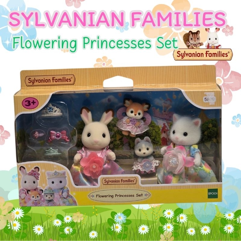 Sylvanian Families :Flowering Princesses Set ซิลวาเนียน แฟมิลี่ ชุดเจ้าหญิงดอกไม้​ งานลิขสิทธิ์แท้