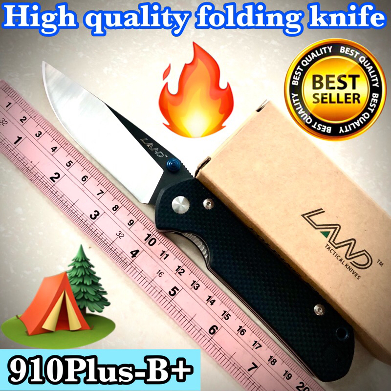 High quality folding knife Land 910Plus-B+ for collection and camping 🏕️