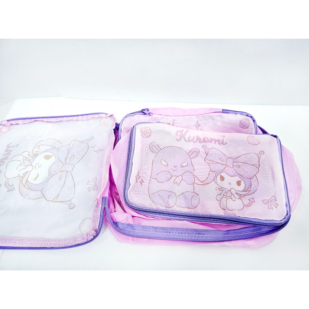 กระเป๋าจัดระเบียบ  เซ็ต 3ชิ้น คุโรมิ Kuromi NZ-195
