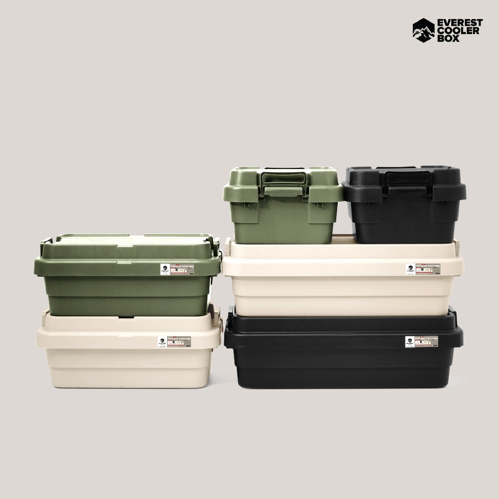 ถูกที่สุด!! รุ่นใหม่ !! ลังเก็บของ STACKING CONTAINER  ลังแคมป์ปิ้ง ขนาด 18,30,40 ลิตร Camping Box