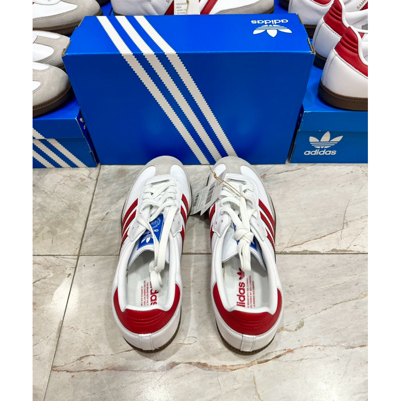 📌รองเท้าผ้าใบ Adidas Samba OG สีขาวแดง ของใหม่ มือ 1 แท้💯 จากช้อปไทย🇹🇭
