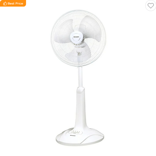 พัดลมสไลด์ 16 นิ้ว SHARP PJ-SL163WH สีขาว