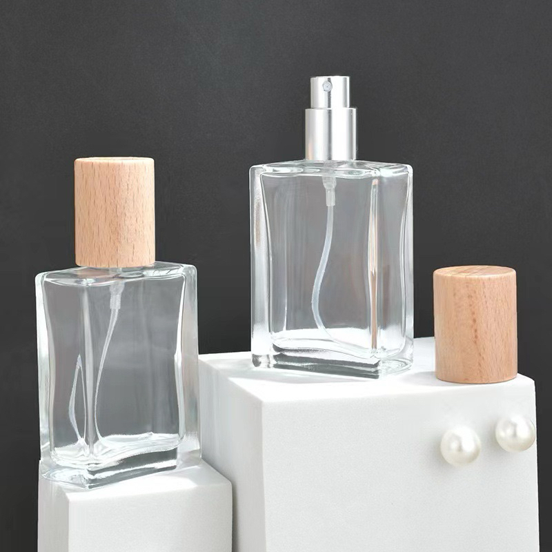ขวดสเปรย์แก้ว ฝาไม้ ขวดวู้ดดี้ ฝาไม้ ขนาด 30 ML ขวดรีฟิล/ขวดแบ่งน้ำหอมพกพา/ใส่น้ำหอม