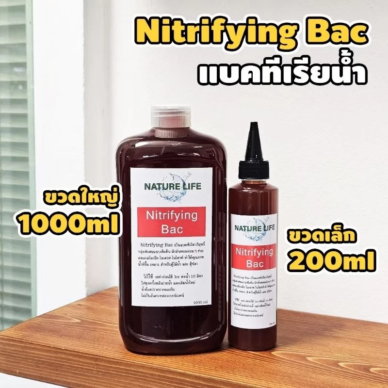 แบคทีเรียน้ำ Nitrifying Bac ย่อยสลายของเสีย ปรับสมดุลของระบบนิเวศ ทำให้คุณภาพน้ำดีขึ้น แบรนด์ Nature Life | Marangmod