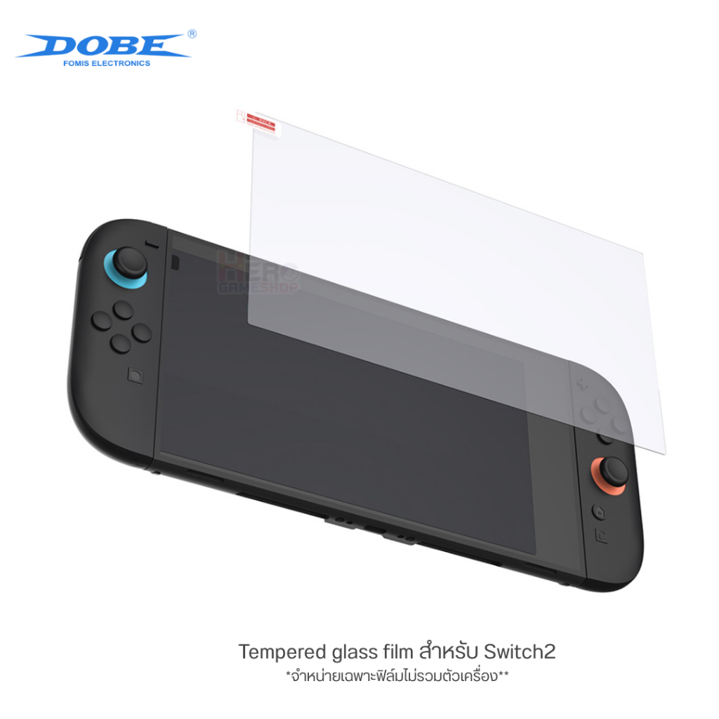 [Dobe] ฟิล์มกระจก Switch2 / กระจกนิรภัย / ถนอมสายตา /  ฟิล์มกันรอยหน้าจอ 9H  นินเทนโด้สวิตซ์2  🇹🇭พร้อมส่งในไทย🇹🇭
