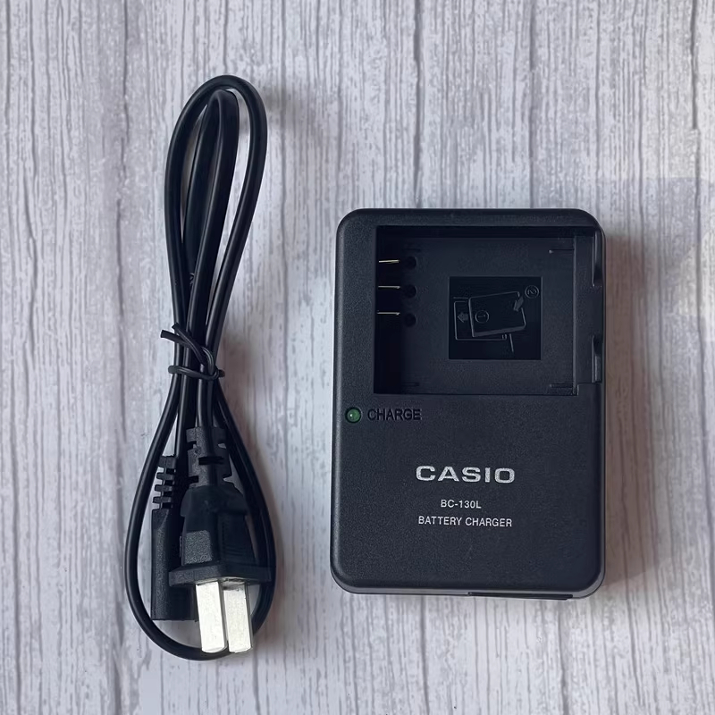 แท่นชาร์จ รางชาร์จ สายชาร์จกล้อง Casio รุ่น BC-130L สำหรับแบต NP-130 / NP-130A มือ 1 พร้อมสายไฟ