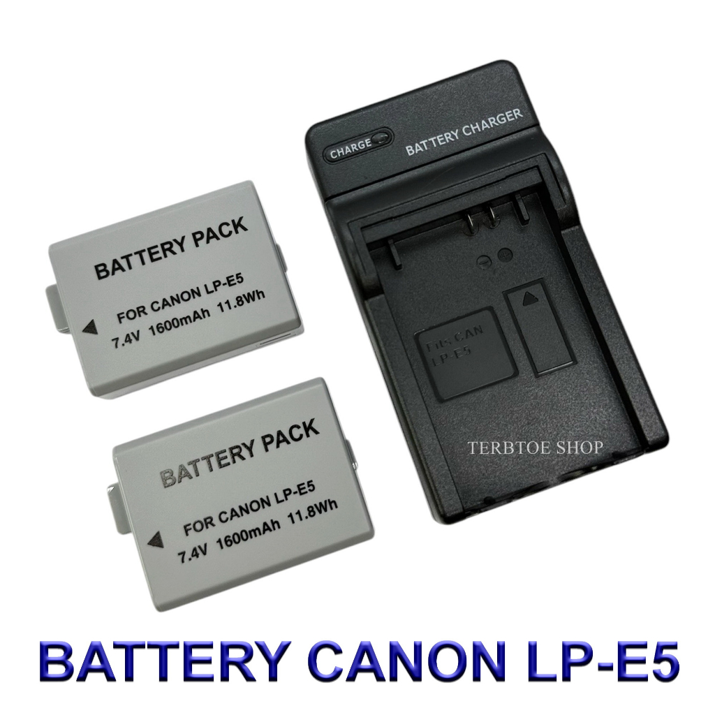 LP-E5 / LPE5 Battery and Charger For Canon EOS Rebel XSi,XS,T1i,450D,500D,1000D,Kiss F,KissX2,Kiss X3