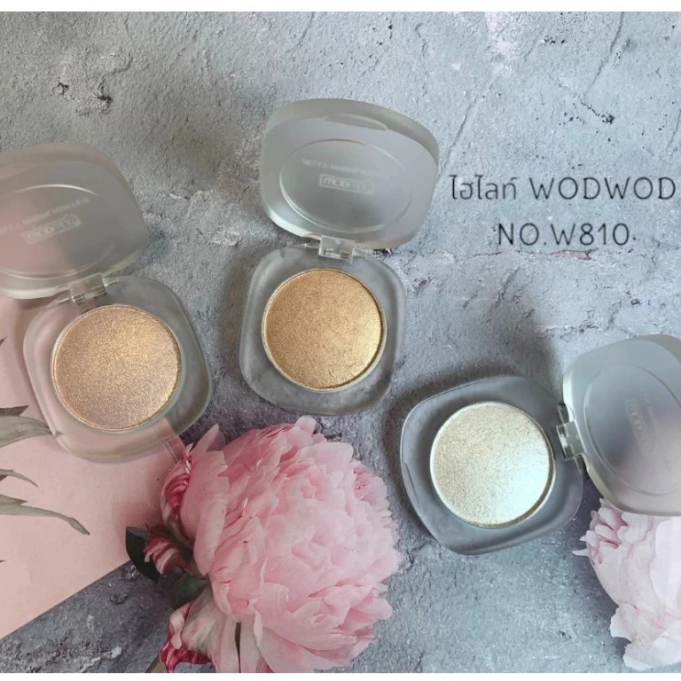 มาใหม่ ไฮไลท์ WODWOD สำหรับการเพิ่มความเงาความฉ่ำบนใบหน้า No.W810