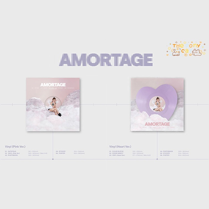 พร้อมส่งในไทย JISOO "Amortage" Vinyl LP