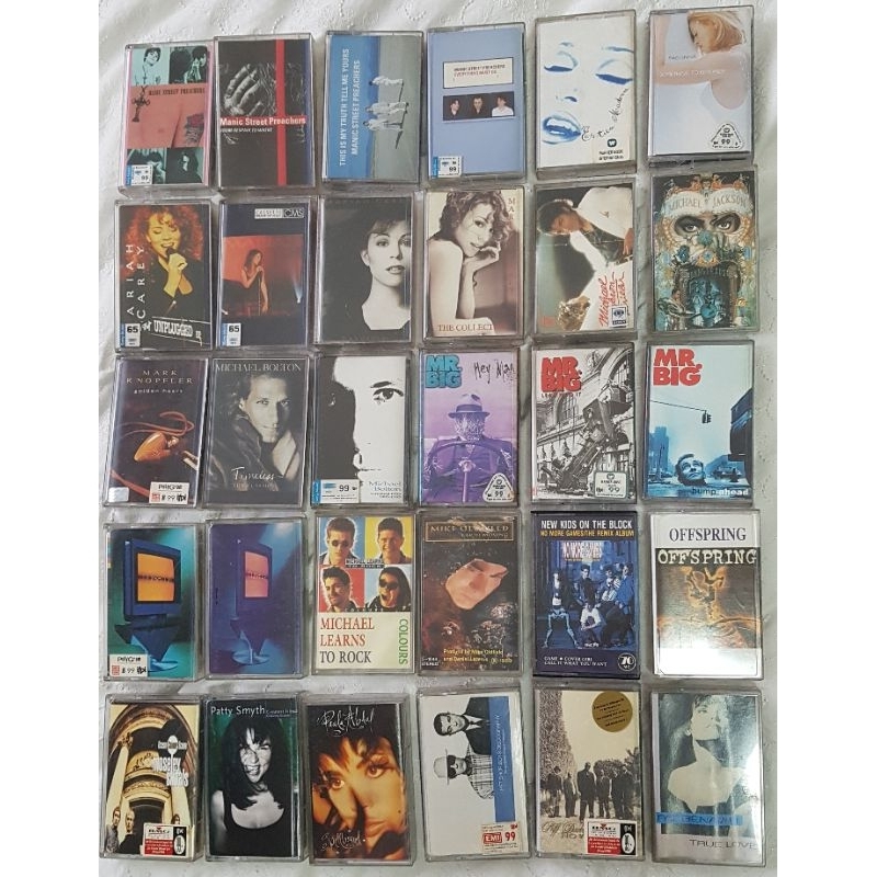 เทปเพลงสากล ศิลปินดัง (ชุด4) มีมากกว่ารูปปก มือสอง น่าสะสม หลากหลายศิลปินNIRVANA Metallica Mike Oldf