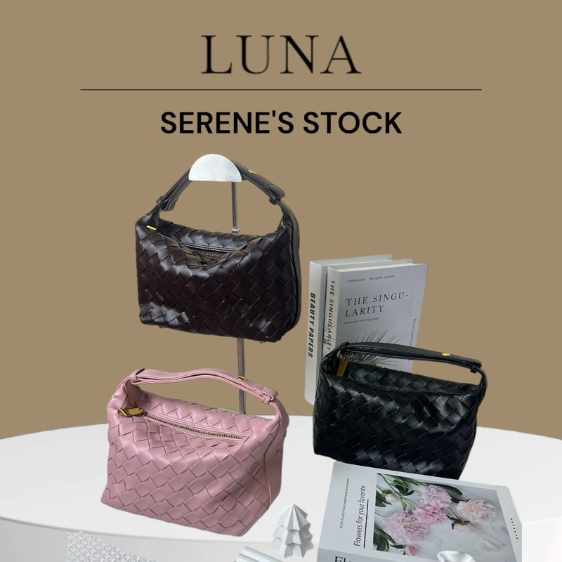 (Luna)( เติมสต๊อกแล้ว ) กระเป๋าหนังสาน สะพายแฟชั่น คล้องแขน คล้องไหล่