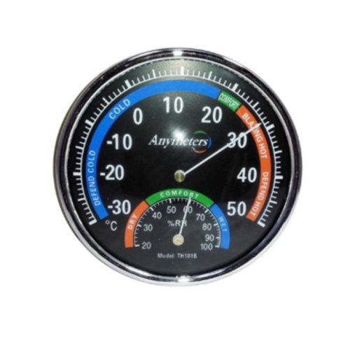 เทอร์โมมิเตอร์ เครื่องวัดอุณหภูมิและความชื้นสัมพัทธ์ รุ่นTH 101 B ชนิดเข็มแสดง 2 ค่า บนหน้าจอพร้อมกั