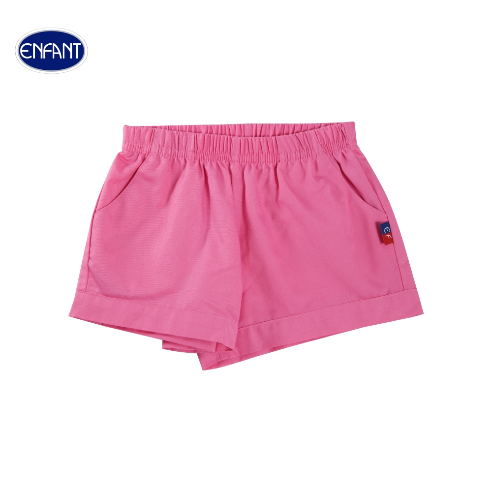 ENFANT (อองฟองต์) De bon By Enfant กางเกงขาสั้น สำหรับเด็ก 6-12 เดือน ผ้าคอตตอน 100% สีชมพู