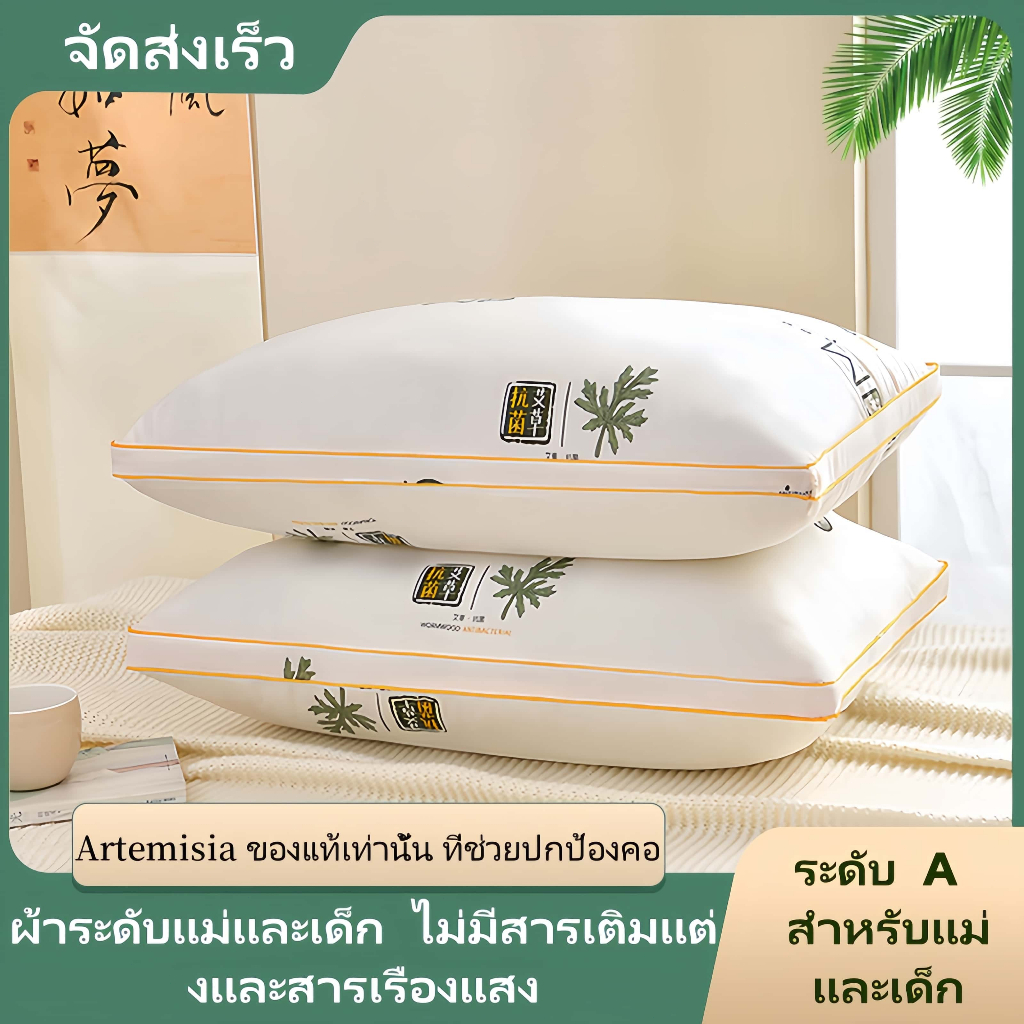 [COD] จัดส่งสินค้า24H📦19x30นิ้ว หมอนที่เติมลง ความยืดหยุ่นสูง กันไรฝุ่น ซักด้วยเครื่องได้ รองรับคอ”