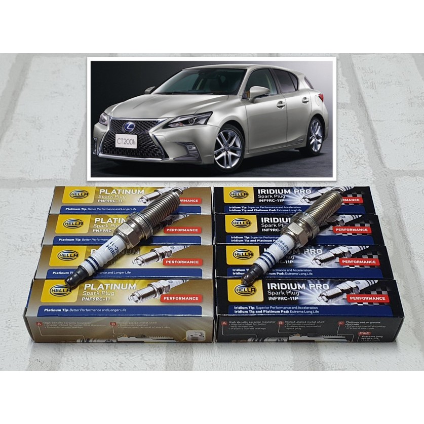 หัวเทียน Lexus CT200h ( 2011 - 2017 ) : Hella PNF9RC-11 / INF9RC-11P