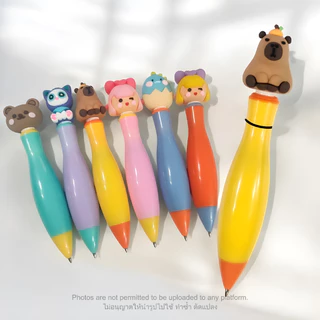 ปากกาลูกลื่นรูปการ์ตูนน่ารัก Pastal pen หมึกน้ำเงิน ขนาด 0.5 มม. เขียนรื่น จับถนัดมือ