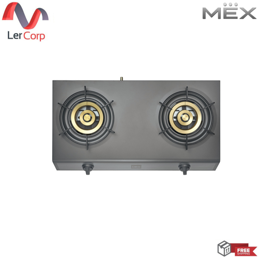 (Mex) เตาแก๊สชนิดตั้งโต๊ะ 2 หัวเตาแก๊ส ขนาด 71.0 ซม. รุ่น PC8372GB