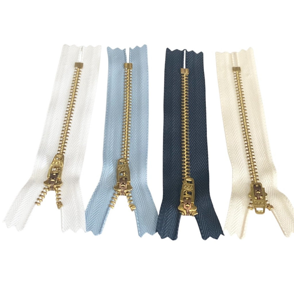 ซิปสำเร็จ เบอร์3 ฟันทอง หัวล็อคแบรนด์ YKK แท้ 100%ส่งตรงจากโรงงาน