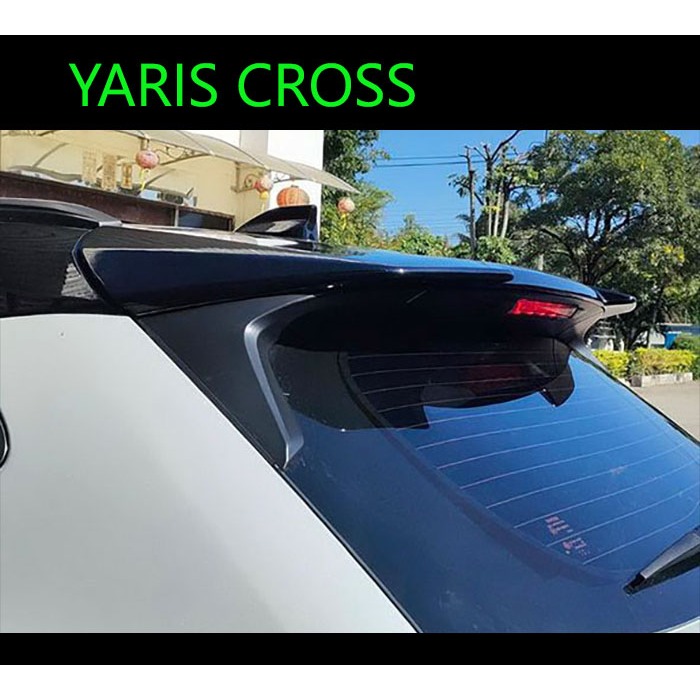 สปอยเลอร์หลัง Spoiler Yaris Cross 2023 2024 ยังไม่พ่นสี ไม่เจาะ ติดด้วย 3M พร้อมส่งวันนี้