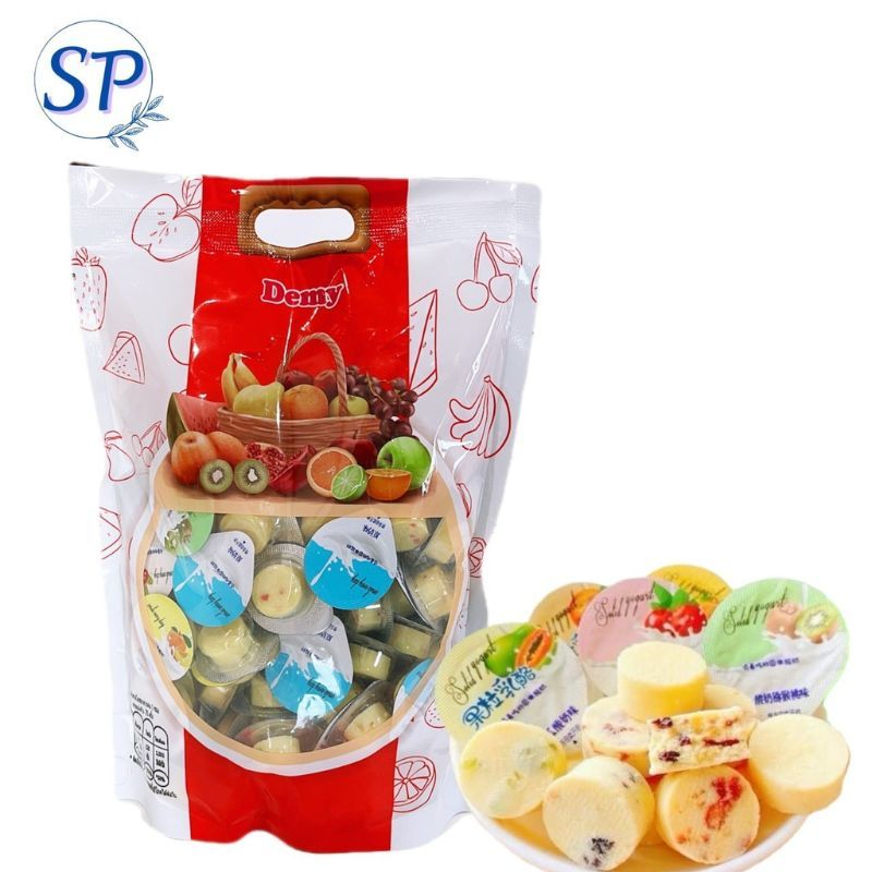 ขนมชีสนมวัว ผสมผลไม้  หอมกลิ่นนม ใน1ถุงคละรส