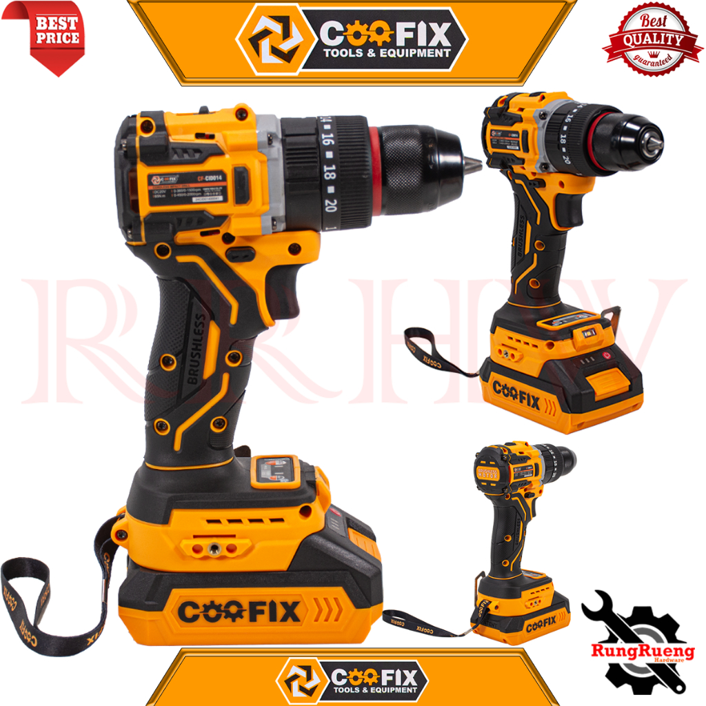 COOFIX  Cordless Impact Drill 20V สว่านไร้สาย 3 ระบบ สว่านเจาะกระแทกไร้สาย 20V รุ่น CF-CID014 💥 การันตี 💯🔥🏆 - รูปที่ 3