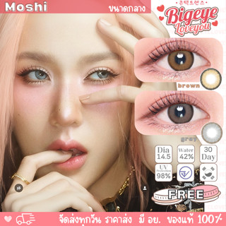 คอนแทคเลนส์🌈Moshi🌈 Brown / Gray (Lovelylens) ขนาดกลาง💖