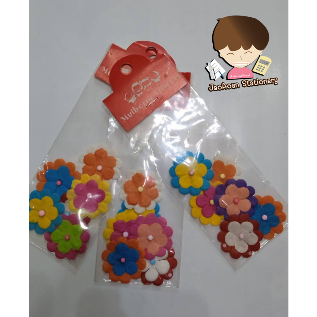 ดอกไม้จัดบอร์ด มุมบอร์ด ดอกไม้กระดาษ คละสีคละแบบให้เลือก2 แบบ 1.ดอกไม้2.มุมบอร์ด (ถ่ายของจริง)