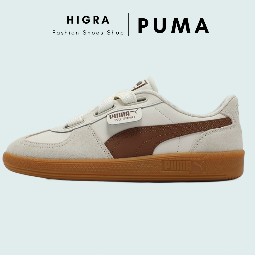 ของแท้ 100% Puma Palermo Wide Lace SD 402109-03 "Frosted Ivory/Brown Mushroom"  Women's Shoes