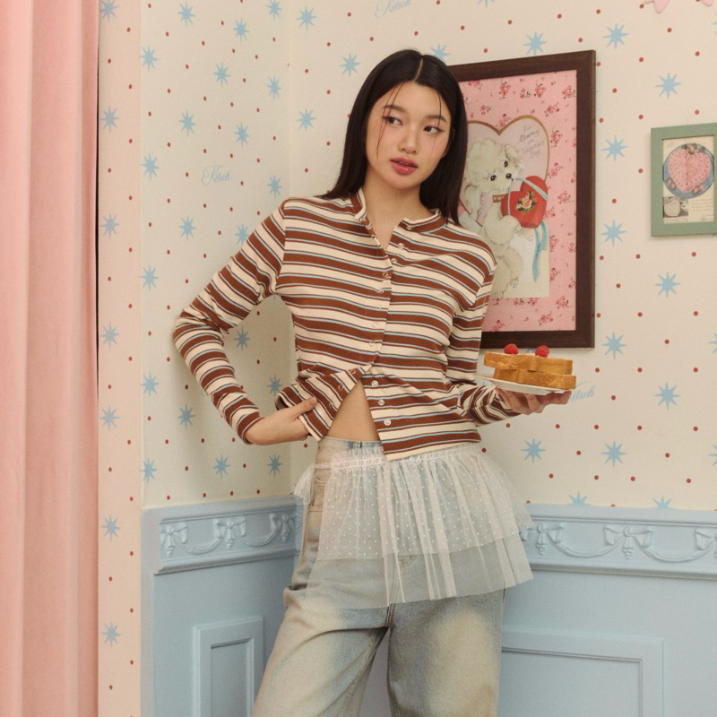 Cutie.colors Nami Long-sleeved เสื้อแขนยาวกระดุม