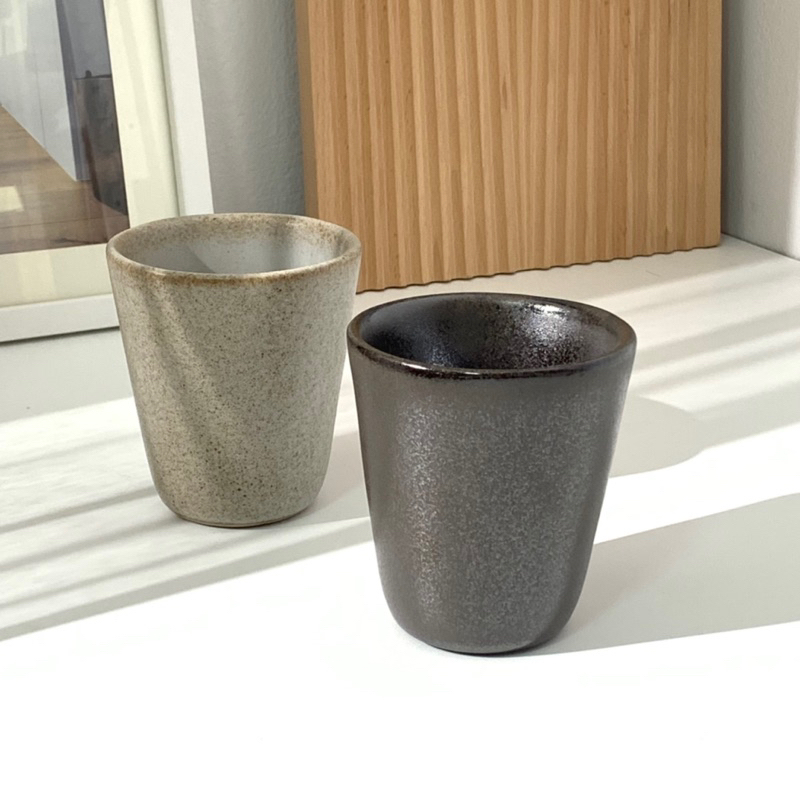 Goodsceramics 🥗 Japan Tea Cup ลวดลายกระ ผิวขัดมัน ก้นแก้วด้านนอกผิวทรายขัด ให้ความรู้สึกญี่ปุ่นสุดๆ
