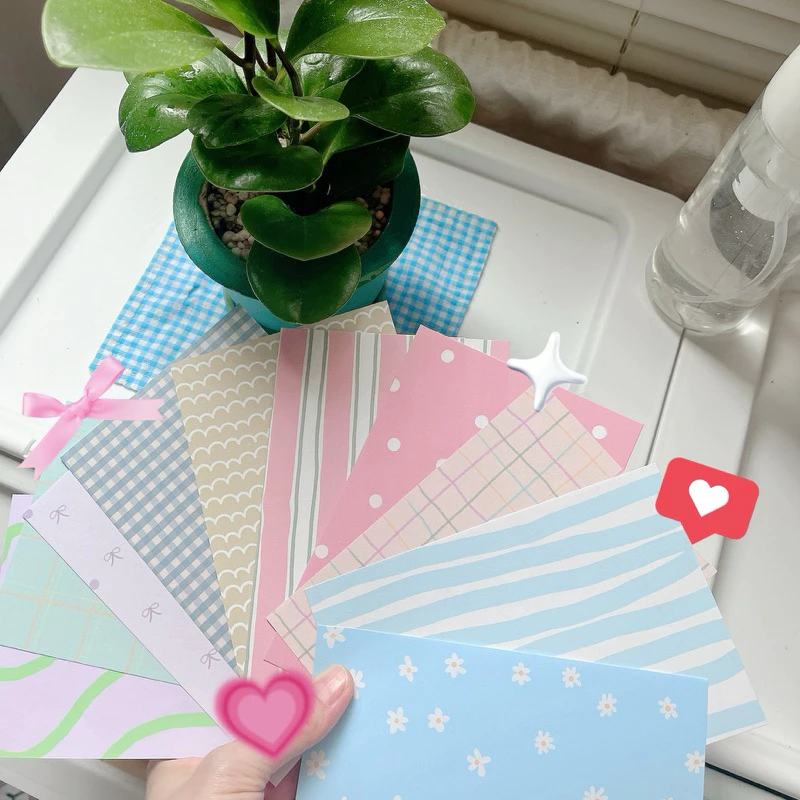 กระดาษโน้ตน่ารัก ขายดีสุดๆ มันมินิมอลมากๆ มี 30 แผ่น Memo Pad DIY แต่งไดอารี่ แต่ง journal kawaii พร้อมส่งจากไทย #1 🍑