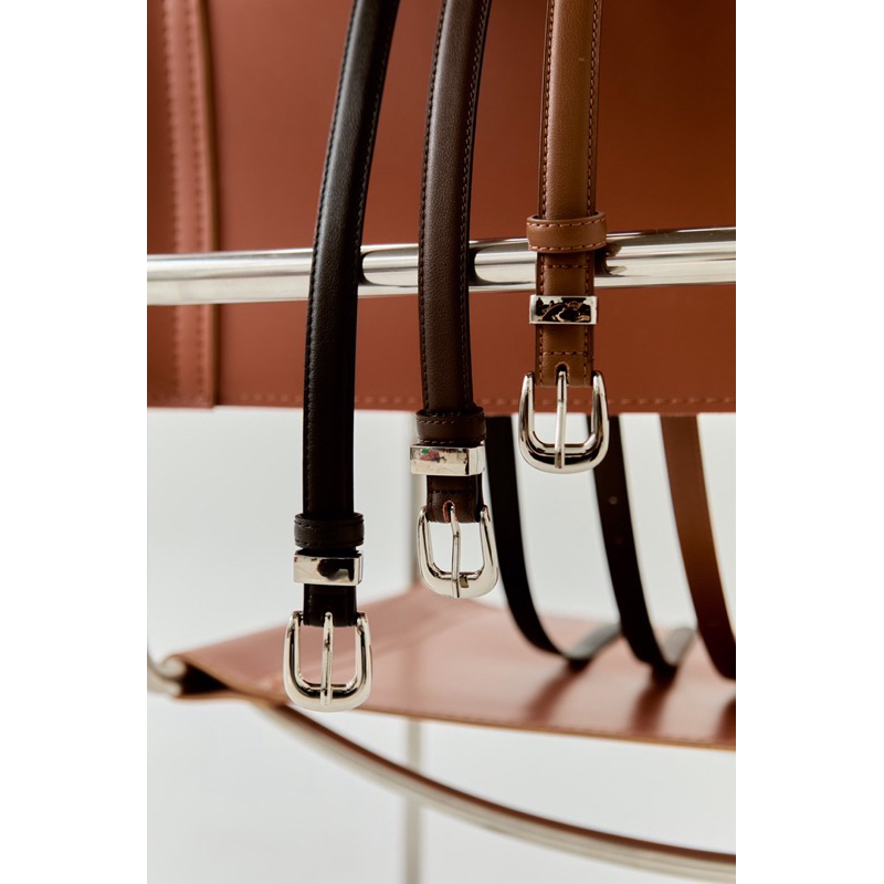 Mini belt เข็มขัดไซส์เล็ก Basicselected เอว 24-28 กว้าง 2 cm