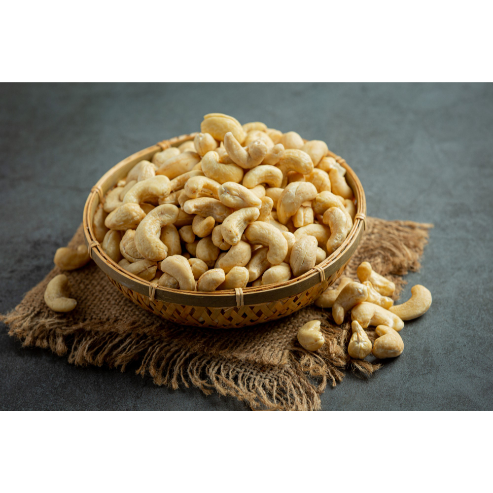 (100g) เม็ดมะม่วงหิมพานต์ ดิบ Cashew nuts ชนิดเต็มเม็ด ครึ่งซีก ท่อนใหญ่ ท่อนเล็ก