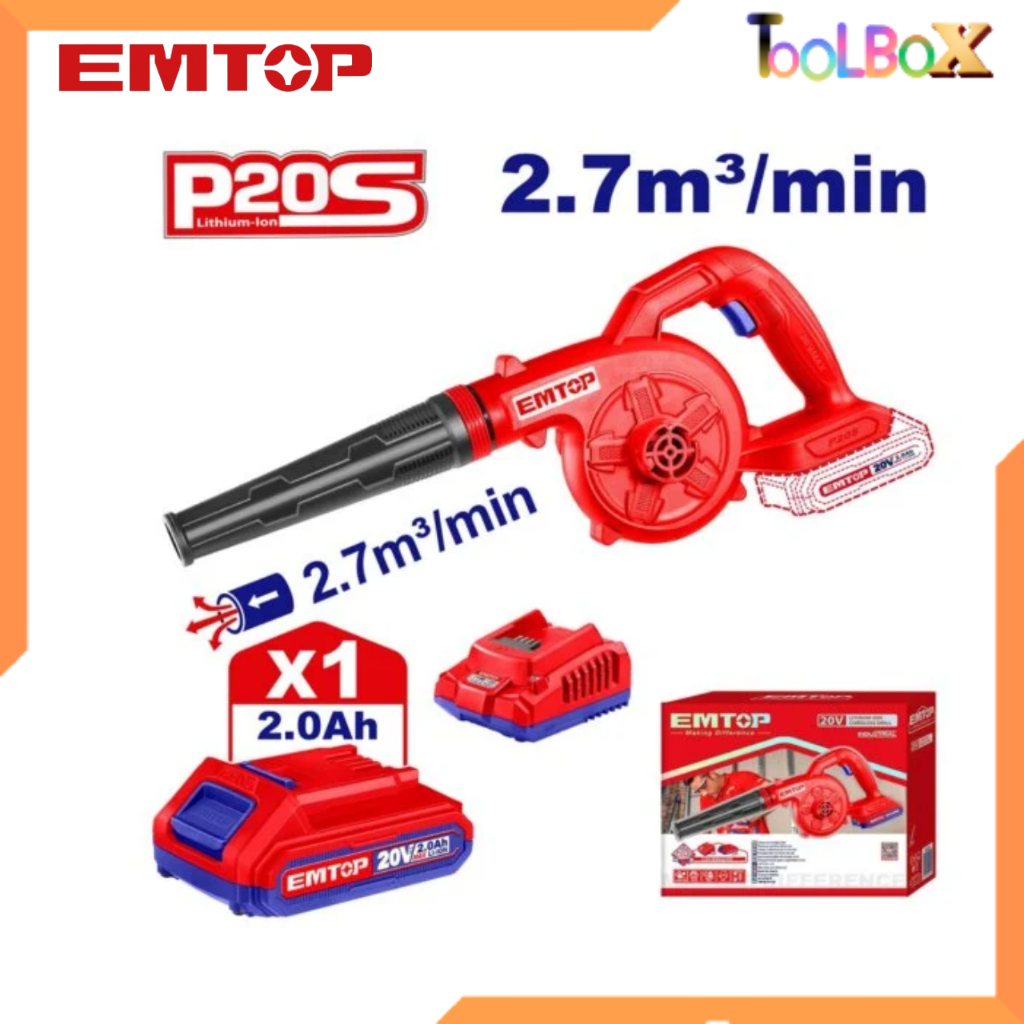 EMTOP รุ่น ELAB200281 เครื่องเป่าลมไร้สาย 20V