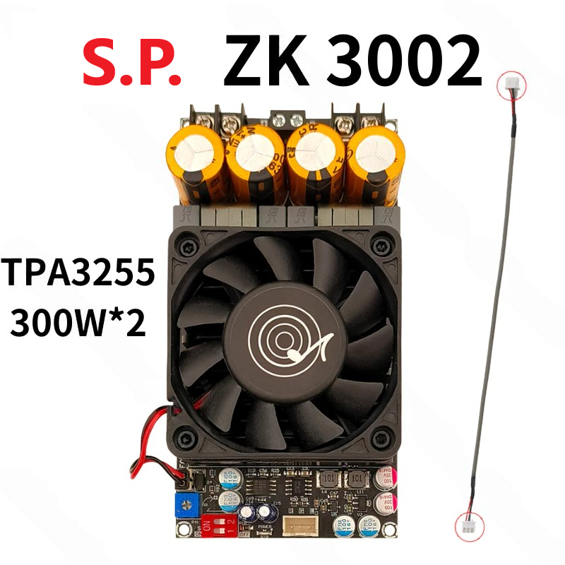 ZK-3002 แอมขับซัพ กำลังวัตต์ 2*300W