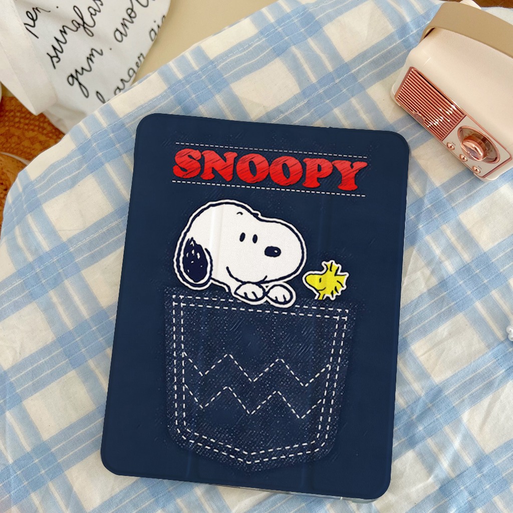 จัดส่งจากกรุงเทพฯ เคสipad Snoopy Pro11 Gen12 Air7/6 11 Air5/4 Gen9 การ์ตูน caseipad Gen8/7 Mini7/6 ราคา ถูกที่สุด ดีลบีเคเค แกลเลอรีภาพที่ 3